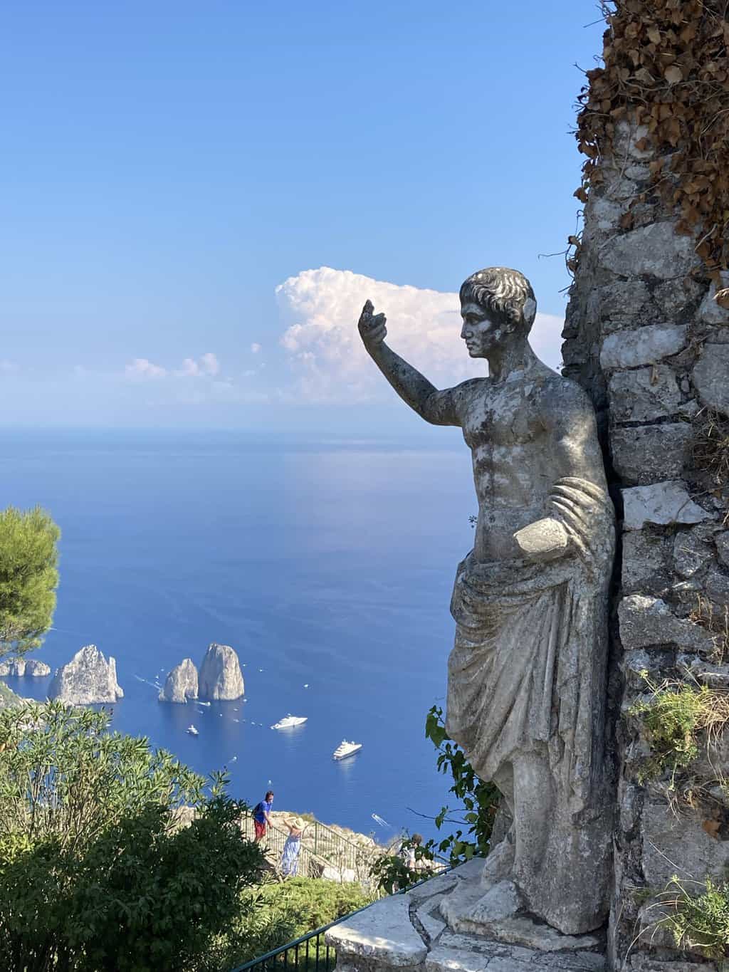 View of the Faraglioni Rocks from Mount Solaro Capri