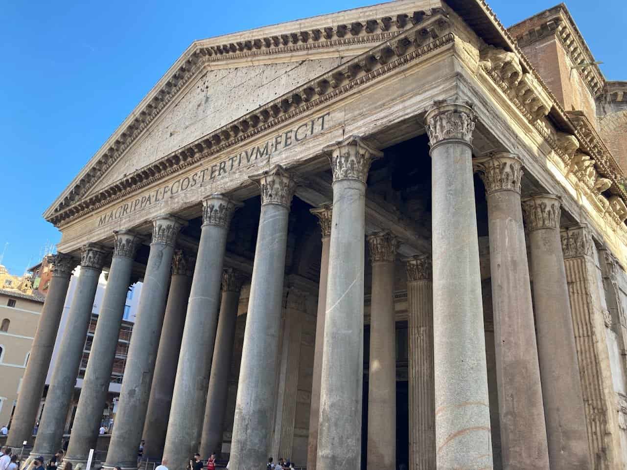 Pantheon building in Rome Italy