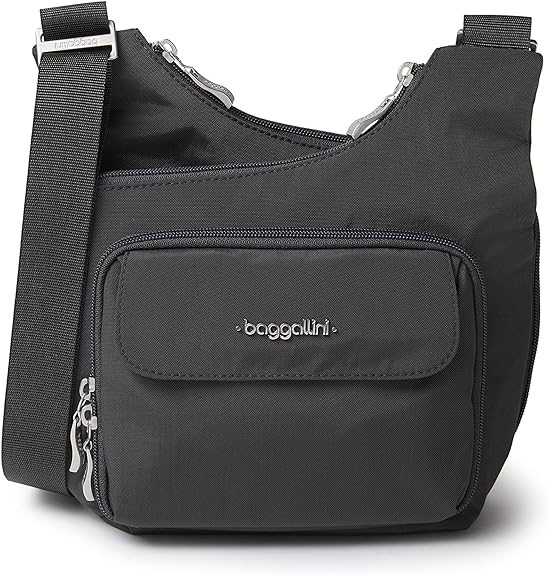 Baggallini dark grey crossbody handbag