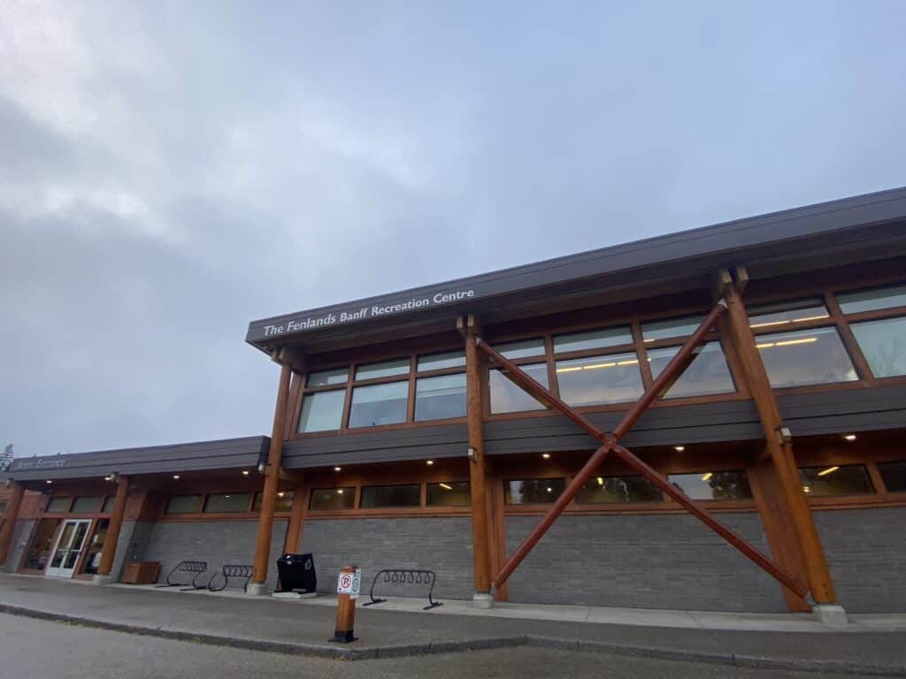 Exterior building of Fenlands Banff Recreation Centre